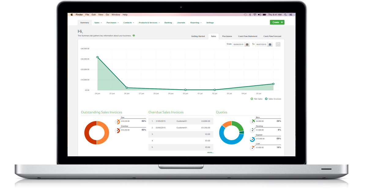 Sage One is online bookkeeping software for mac, tablets and any device with an internet connection.