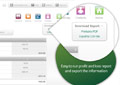 Easy to run a profit and loss report and export the information
