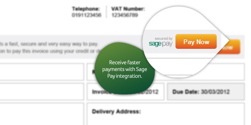 Send invoices and receive quick payments using Sage Pay